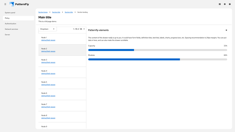 Primary-detail card data list expanded on mobile screenshot