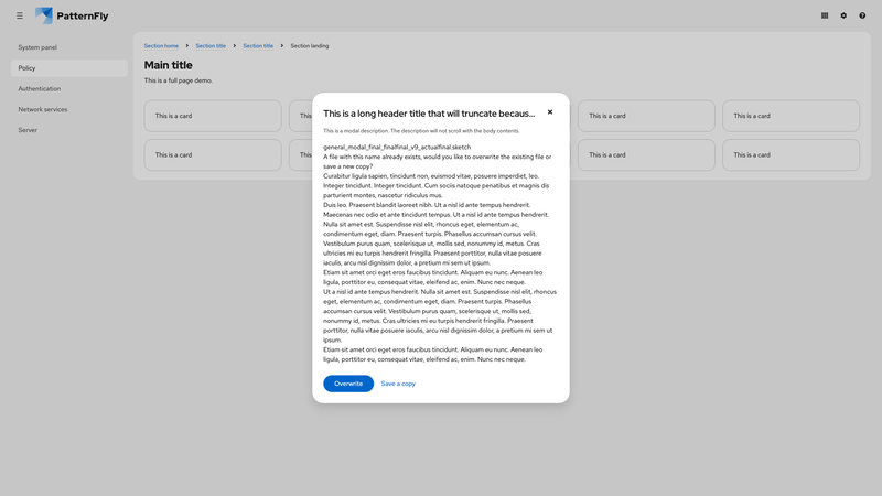 Scrollable content screenshot