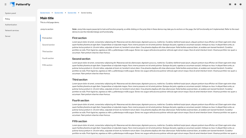 Vertical jump links collapsed on mobile screenshot