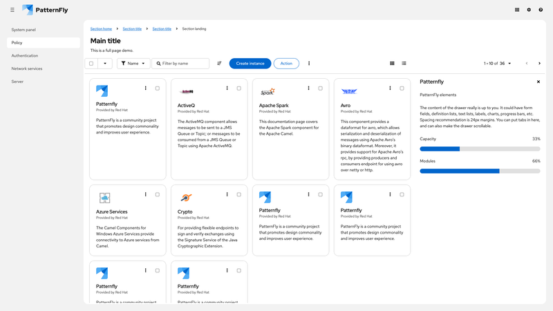 Primary-detail card view expanded screenshot