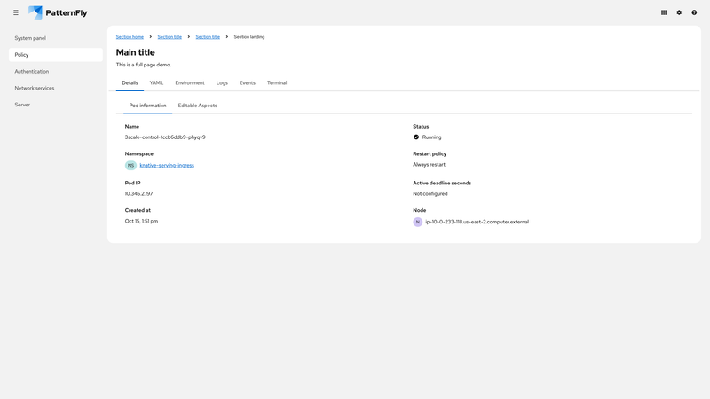 Open tabs with secondary tabs screenshot