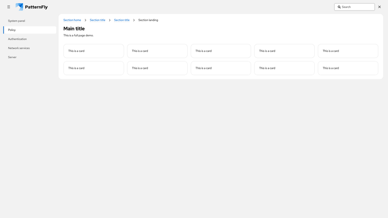 With expandable search, expanded screenshot