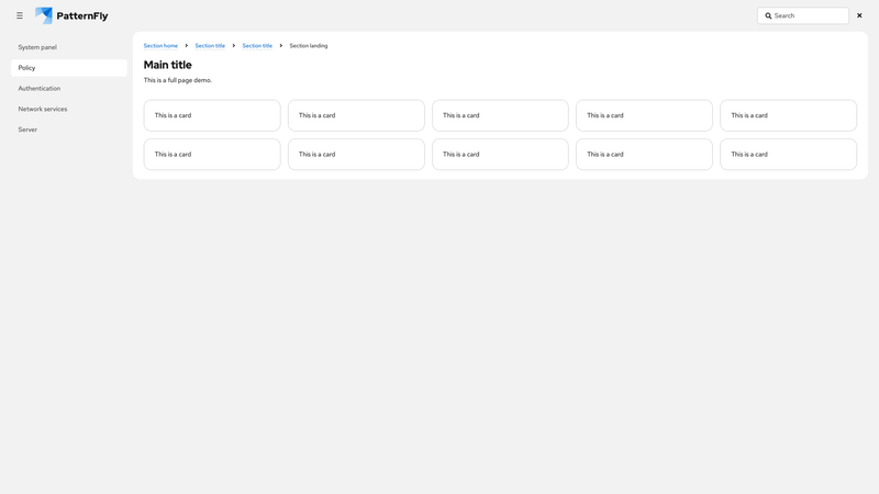 With expandable search, expanded screenshot